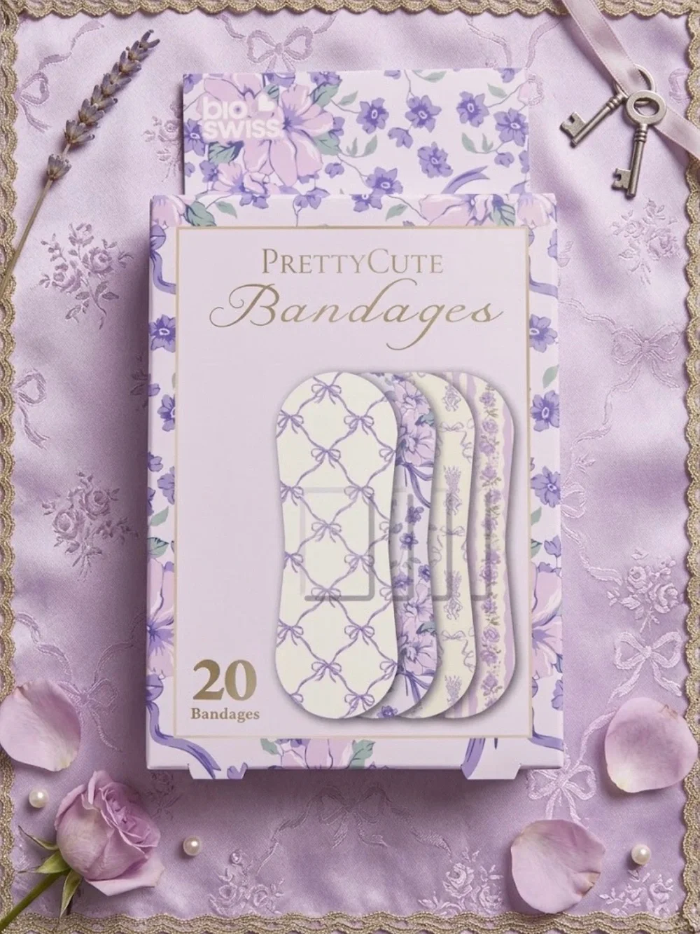 LoveShackFancy Inspired PrettyCute Floral Bandage Bundle | Pink, Blue + Lavender